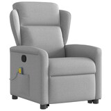 thumbnail of vidaXL Massagesessel mit Aufstehhilfe Wolkengrau Stoff