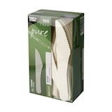 thumbnail of 100x PAPSTAR 'pure' Papiermesser Messer aus Papier 15,8 cm FSCR weiss