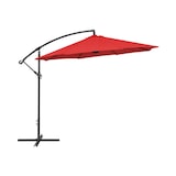 thumbnail of Uniprodo - Uniprodo UNI_UMBRELLA_R300RE_N Parasol Déporté Rouge Rond Ø 300 cm Inclinable Parasol Excentré Parasol De Jardin