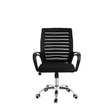 thumbnail of Silla de oficina con asiento en símil piel color negro. Modelo Emma