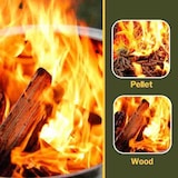 thumbnail of BIGHORN Stove Bonfire Rookloze Vuurkorf en BBQ Grill, 2 in 1 Houtverbranding en Houtpellets, Kamperen en Achtertuin, Dia. ⌀ 65cm × H42cm