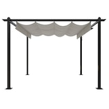 thumbnail of vidaXL Paviljoen met uitschuifbaar dak 3x3 m crème