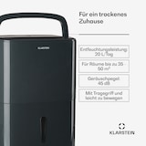 thumbnail of DryFy 20 Luftentfeuchter 420W 20l/d 230m³/h 40-50m² DrySelect 45dB Anthrazit
