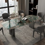 thumbnail of Grüner Luxus Modernes Design Keramik Esstisch Tisch 240*120*75cm
