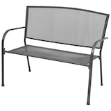 thumbnail of Helloshop26 - Tuinbank terrasmeubilair 108 x 60 x 88 cm staal en gaas antraciet 02_0011151