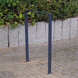 thumbnail of 2 x Fahrradanlehnbügel 115 x 76 cm Flachstahl 13 mm Anthrazit Einbetonieren Fahrradständer Parker Typ U