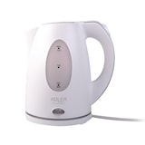 thumbnail of Adler AD 1207 Hervidor Agua Eléctrico, 1,5 L, Resistencia Oculta, Inalámbrico, Apagado Automático, Base 360º, Blanco, 2200W