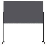 thumbnail of Magnetoplan Design-Whiteboard VarioPin - Zweiarmfuß mit 4 Rollen - 100x180cm (BxH)  - Rahmen Schwarz