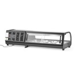 thumbnail of Vitrina para sushi, Arctic, Incluye: 4x GN 1/3 (H) 40 mm., GN 1/3, Negro, 220-240V/190W, 1177x426x(H)296mm