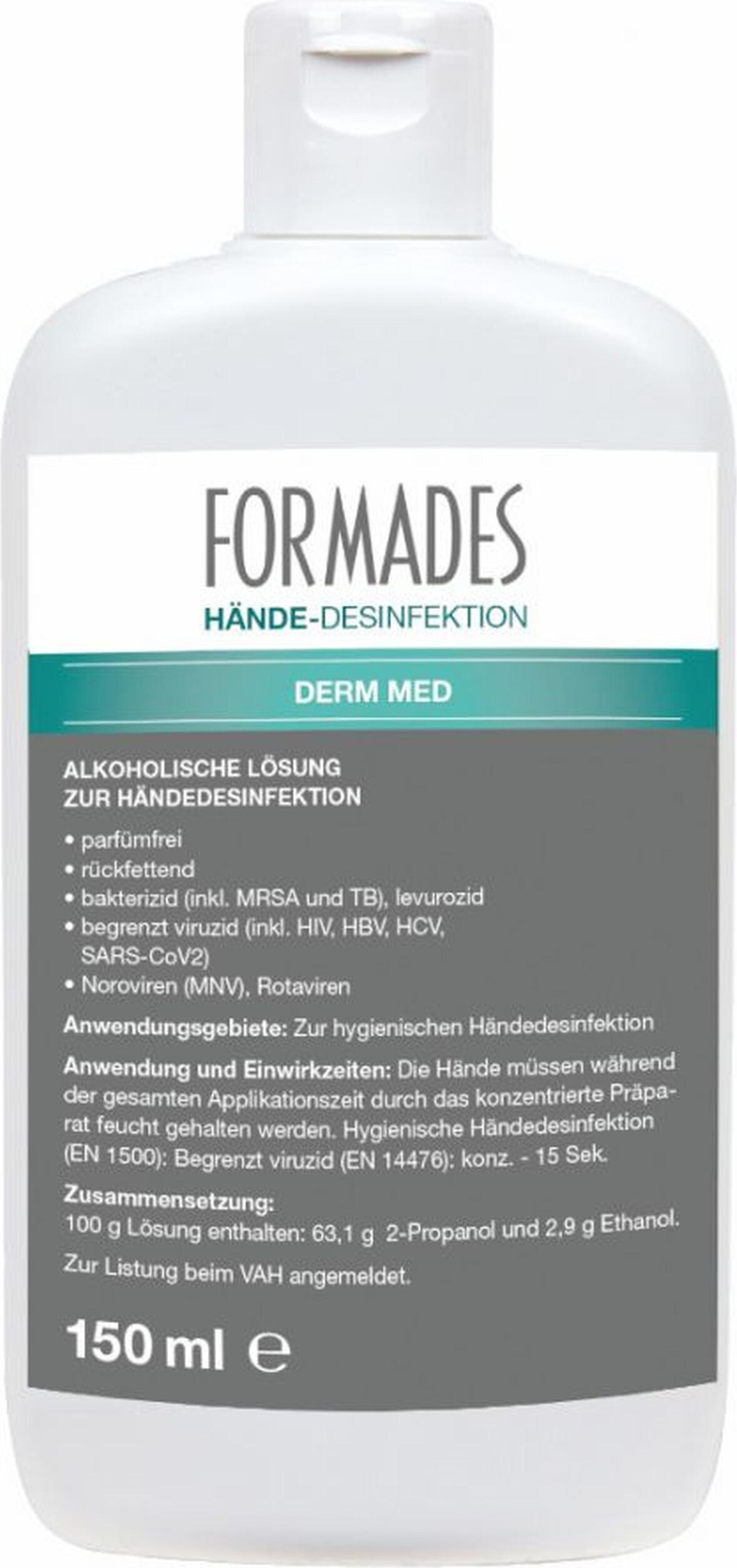 FORMADES Händedesinfektion Derm Med - 20 x 150 ml - Handdesinfektion