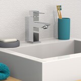 thumbnail of CALVINO Waschtischarmatur mit Zugstange, Wasserhahn Bad mit Ablaufgarnitur Waschbecken, Mischbatterie Waschbecken Chrom