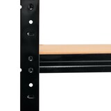 thumbnail of shelfplaza BLACK 190x100x60 cm Werkbank Regal in schwarz mit 6 Böden und 145 kg Traglast pro Boden