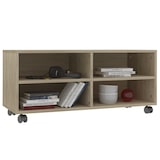 thumbnail of vidaXL TV-Schrank mit Rollen Sonoma-Eiche 90x35x35 cm Holzwerkstoff