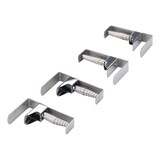 thumbnail of Lot de 4 pinces pour nappe en acier inoxydable Fackelmann Tecno