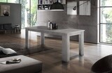 thumbnail of Dmora Ausziehbarer Esstisch Nanni, Ausziehbare Konsole bis zu 10 Sitzplätzen, ausziehbare Konsole 100 % Made in Italy, cm 140/190x90h75, Zement