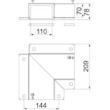 thumbnail of OBO Bettermann Flachwinkel BSKM-FW 0711 7216330