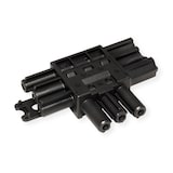 thumbnail of BACHMANN Verteilerblock WIELAND GST18 1xIn/2xOut, flach, schwarz