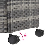 thumbnail of tectake Coffre de rangement avec cadre en aluminium et roues 297l, 117x54x64cm - gris - 404555