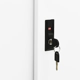 thumbnail of vidaXL Kantoorkast met schuifdeuren 90x40x90 cm staal wit