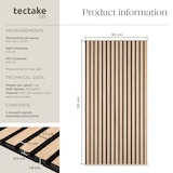 thumbnail of tectake Paneles de pared Sonic Wall II fonoabsorbentes MDF madera auténtica decorativos insonorización pared techo roble claro 110 x 50 cm