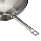 thumbnail of METRO PROFESSIONAL Wok, Edelstahl, Ø 30 cm, Höhe: 12.8 cm, unbeschichtet, Induktion, ofenfest