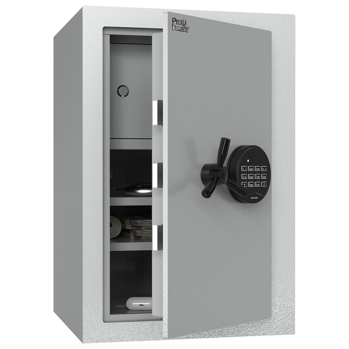 Profirst Wertschutzschrank EN1 Fortress 60 Elektronikschloss lichtgrau