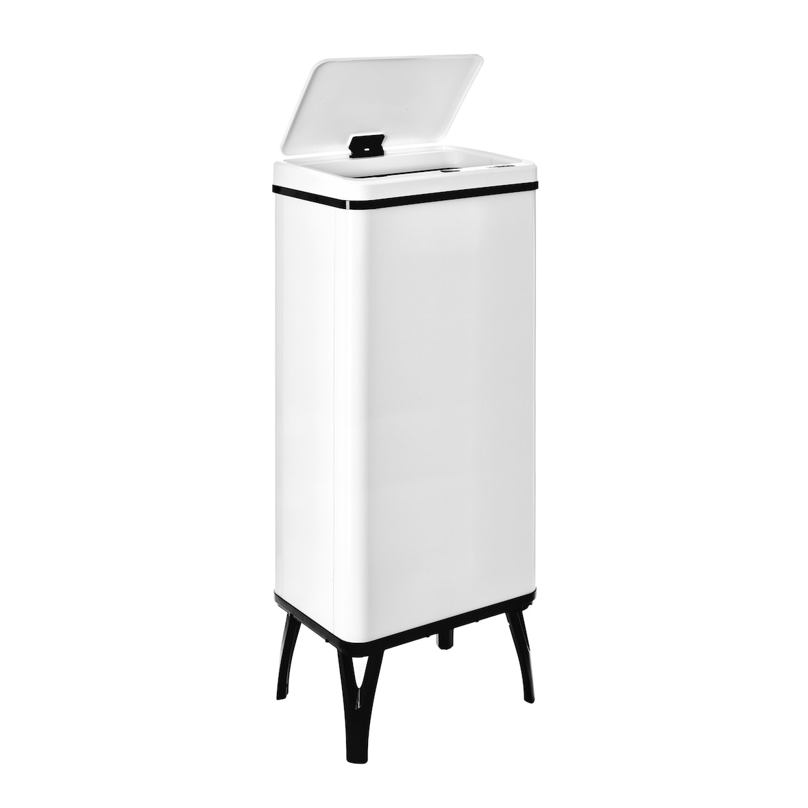 WellHome - Slimme Prullenbak 60L wit 35,5x26x95,5 cm – Automatisch/Handmatig openen