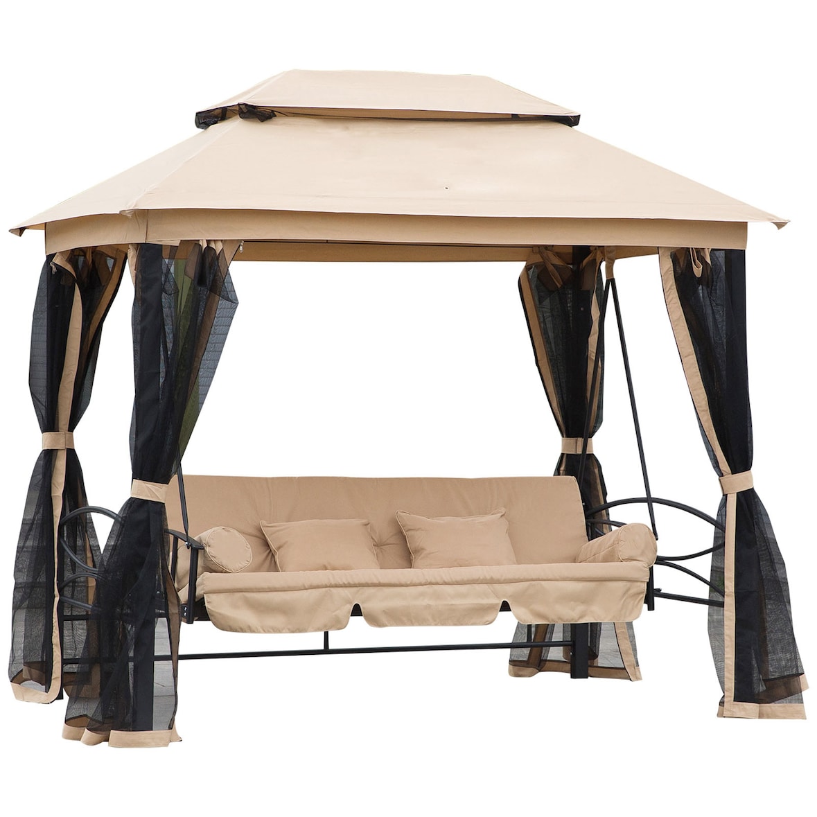 Outsunny - Hollywoodschaukel - L256 x B172 x H248 cm