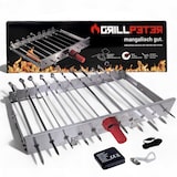 thumbnail of Mangal Astana Edelstahl 2 mm Schaschlickgrill Spießdreher 9 Spieße
