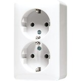 thumbnail of Jung SCHUKO-Steckdose 2-fach 6020 A WW 6020AWW