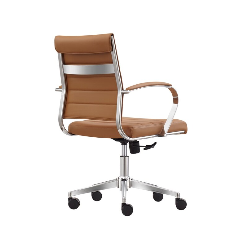 SVITA GABRIEL bureaustoel - vintage design kunstleer zwart