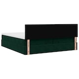 thumbnail of vidaXL Ottoman-Bett mit Matratze Dunkelgrün 200x200 cm Samt