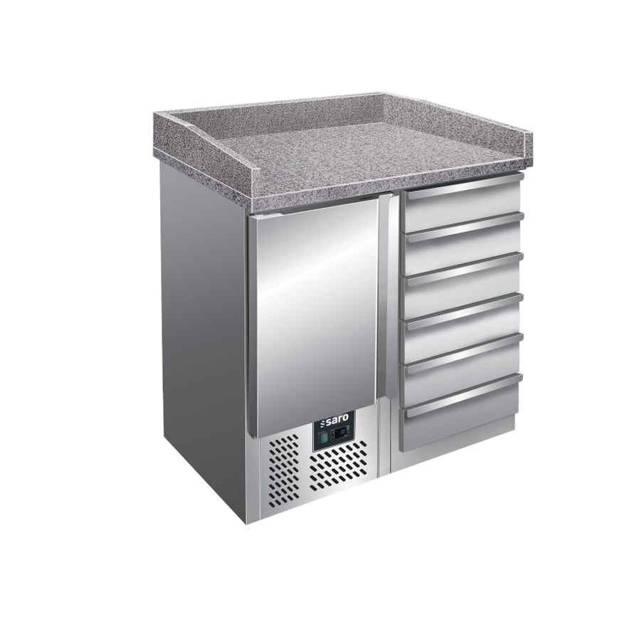 Saro Pizzatisch Mit Schubladen Modell Pz 4001, Maße: B 955 X T 700 X H 1020