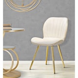 thumbnail of SEDIA PARIS SPACE CREMA /GOLD SET 2 PZ CM 46X58X77