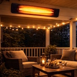 thumbnail of Aquecedor infravermelho para interior e exterior, para montagem na parede ou no chão, 2000 W, radiador, aquece 20/30 m2