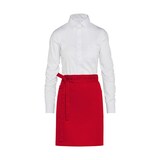 thumbnail of BRUSSELS - Short Bistro Apron with Pocket: One Size / Red
