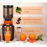 thumbnail of Kuvings | Extracteur de jus Mains libres AUTO6 | Découpe automatique des fruits et légumes entiers | Panier 1,7L | Nettoyage facile | Silver