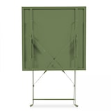 thumbnail of Table de jardin pliante bistrot en acier vert cactus - Oviala