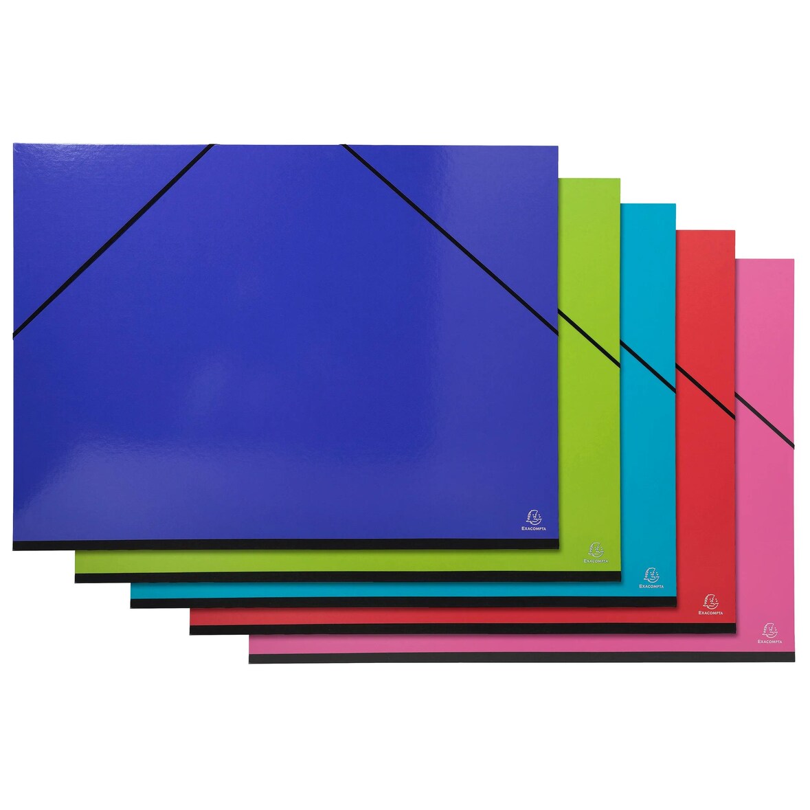 Exacompta 25829E 5x Zeichenmappe avec élastiques IDERAMA - 52x72 cm - Farben sortiert