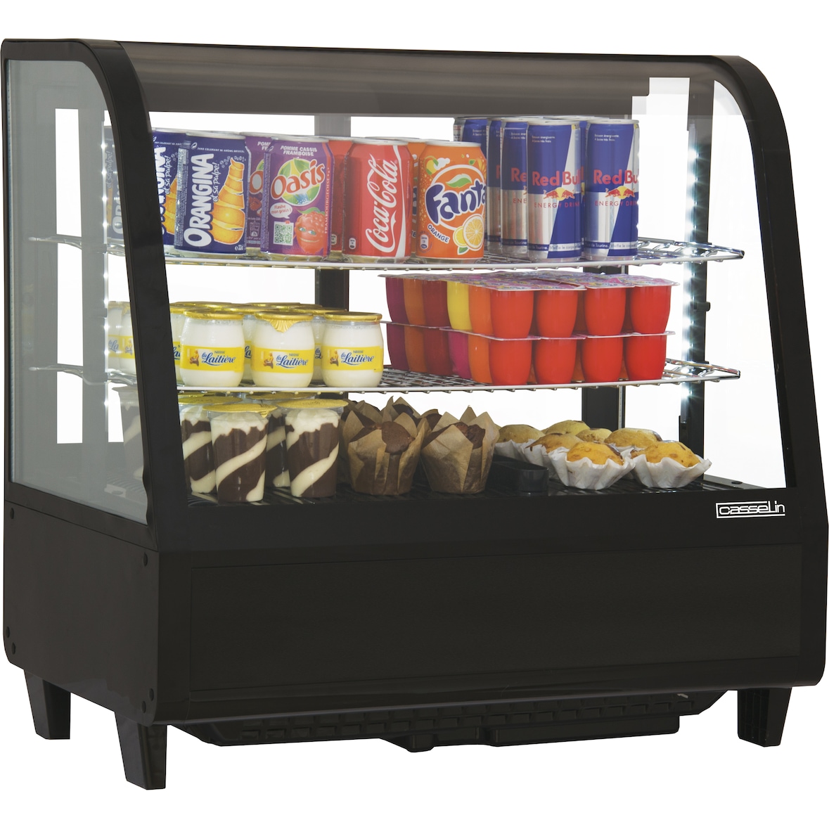 Vitrine réfrigérée à poser 100L Noire CVR100LN Casselin