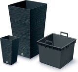 thumbnail of Prosperplast - Anthrazitfarbener Blumentopf mit Reservoir, FURU-Kollektion - 26,5 x 26,5 x 50 cm, 11 L Fassungsvermögen