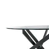 thumbnail of AQA Design Tavolo HUGO in metallo e vetro L.110 P.110 H.75 MP03014