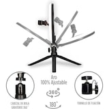 thumbnail of Anel de luz LED de 9 cores com 26 cm de diâmetro e suporte ajustável (RGB + Mini tripé)