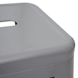 thumbnail of Conjunto de 6 bancos HWC-A73, banco de metal Banco de metal, design industrial empilhável ~ cinzento