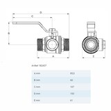 thumbnail of Filterkugelhahn mit Magnet LK 522 G 3/4`