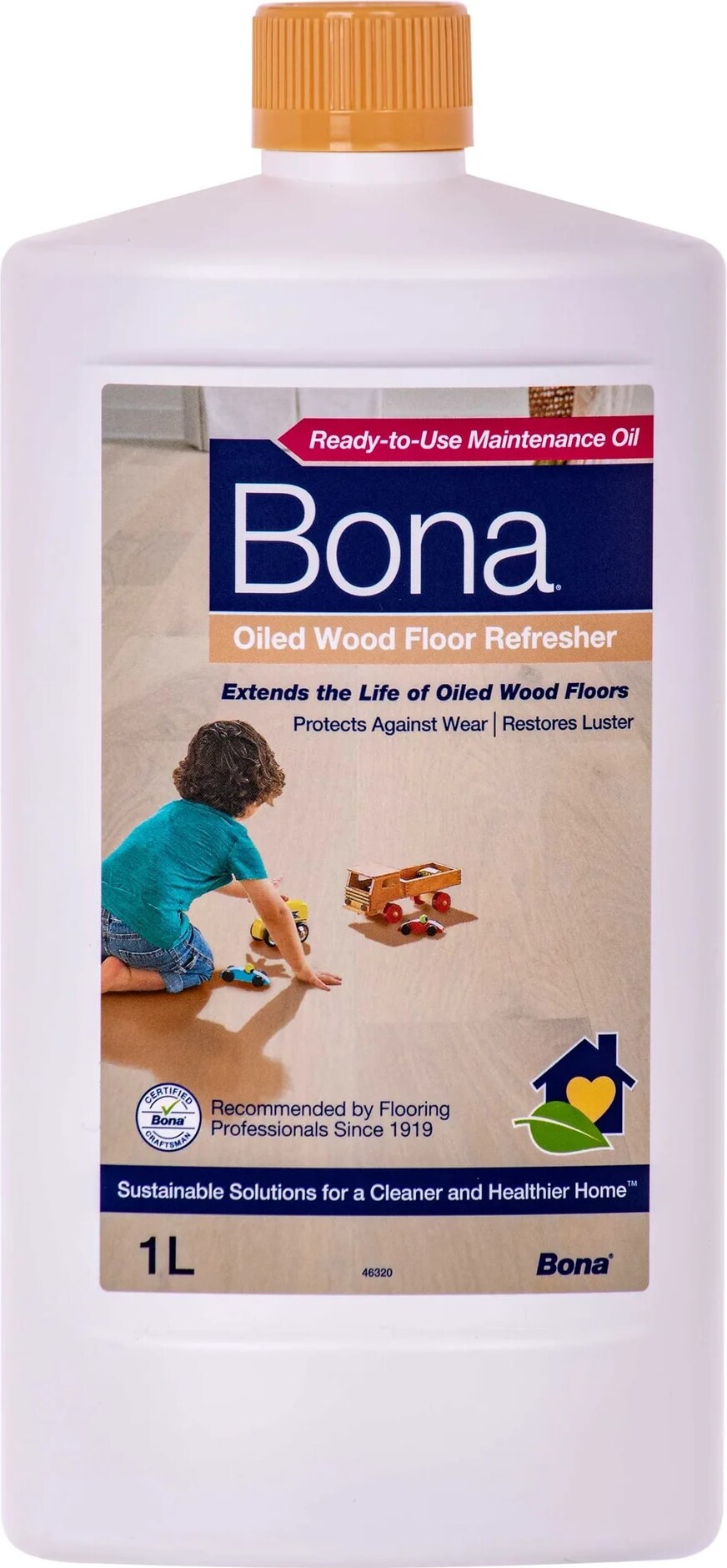 BONA Parkett Refresher 1 Liter für geölte Böden Oiled Wood Floor Refresher