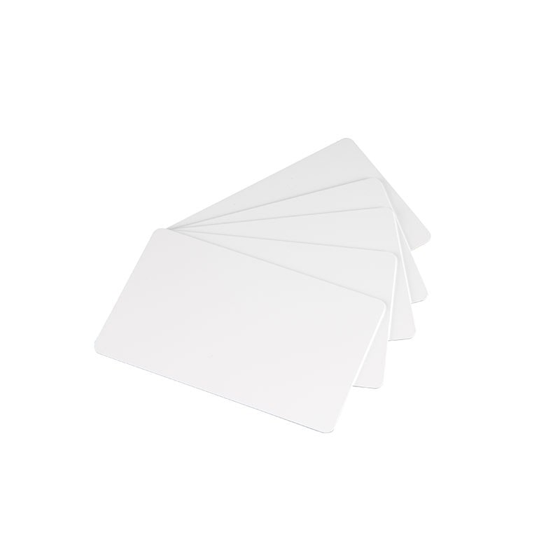 Carte PVC Haute qualité - Blanc - Brillant (lot de 100)