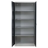 thumbnail of PROREGAL Stahlschrank BEE mit 7 lackierten Fachböden | HxBxT 195x92x50cm | Grau-Anthrazit | Werkstattschrank Werkzeugschrank Aktenschrank