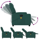 thumbnail of vidaXL Massagesessel Elektrisch Dunkelgrün Stoff