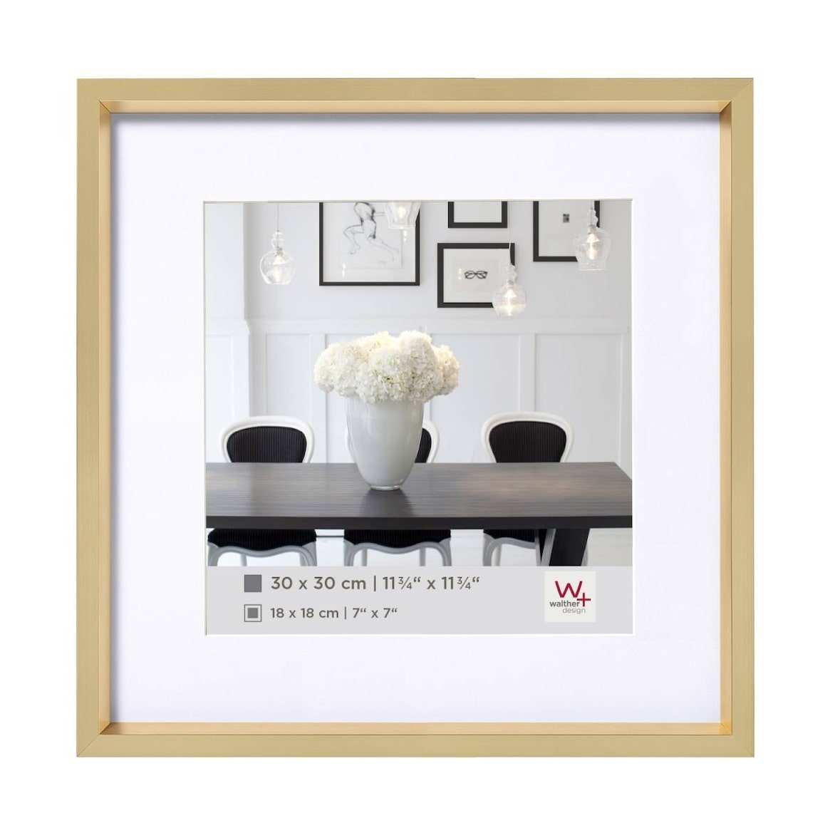 Cornice in plastica Steel Style 20x20 cm ORO